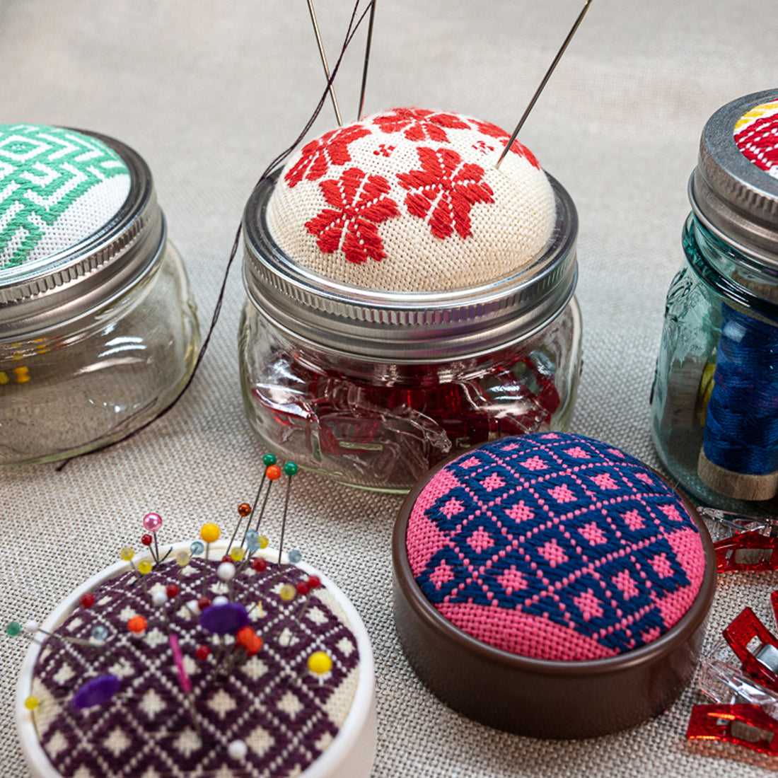 Kogin-zashi Pin Cushions