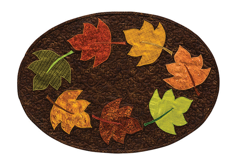 Free Project: Swirling Leaves Place Mat