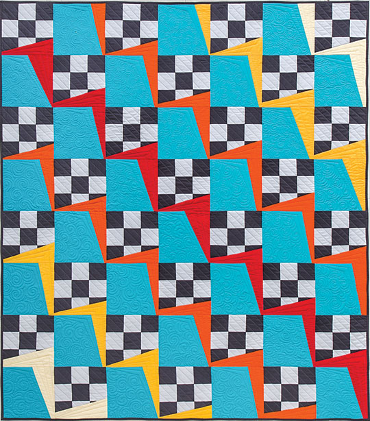 Tips for Machine Quilting Nine-Patch Quilt Blocks from Angela Walters