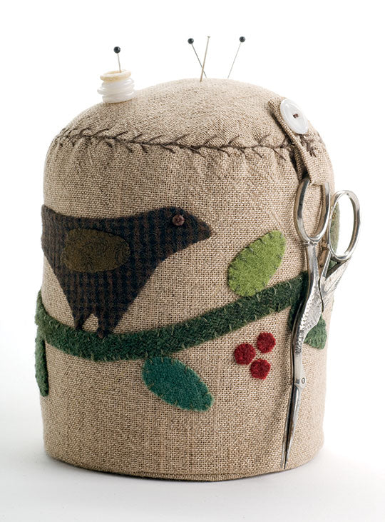 Appliqué the Bird on a Vine Pinkeep