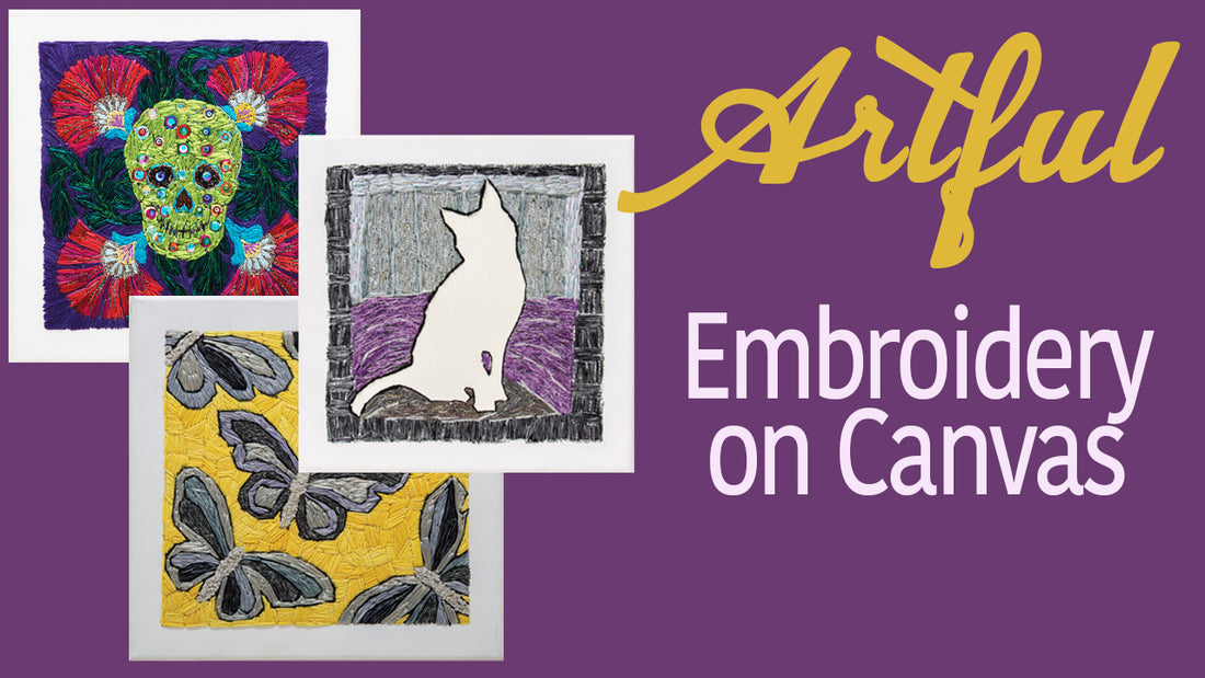 Artful Embroidery on Canvas