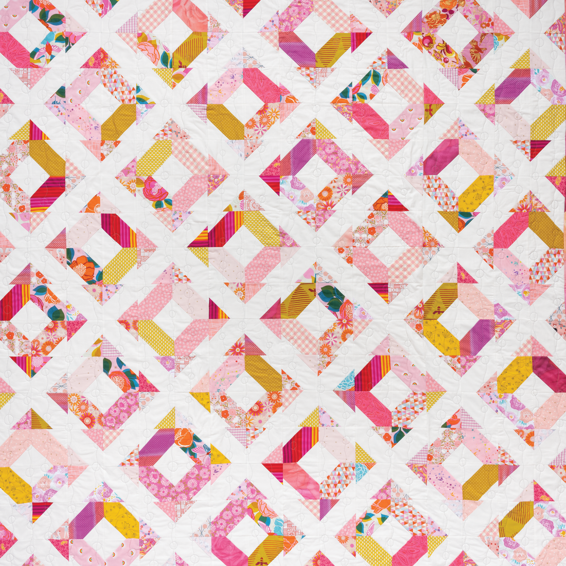 Scrappy quilt-as-you-go made easy