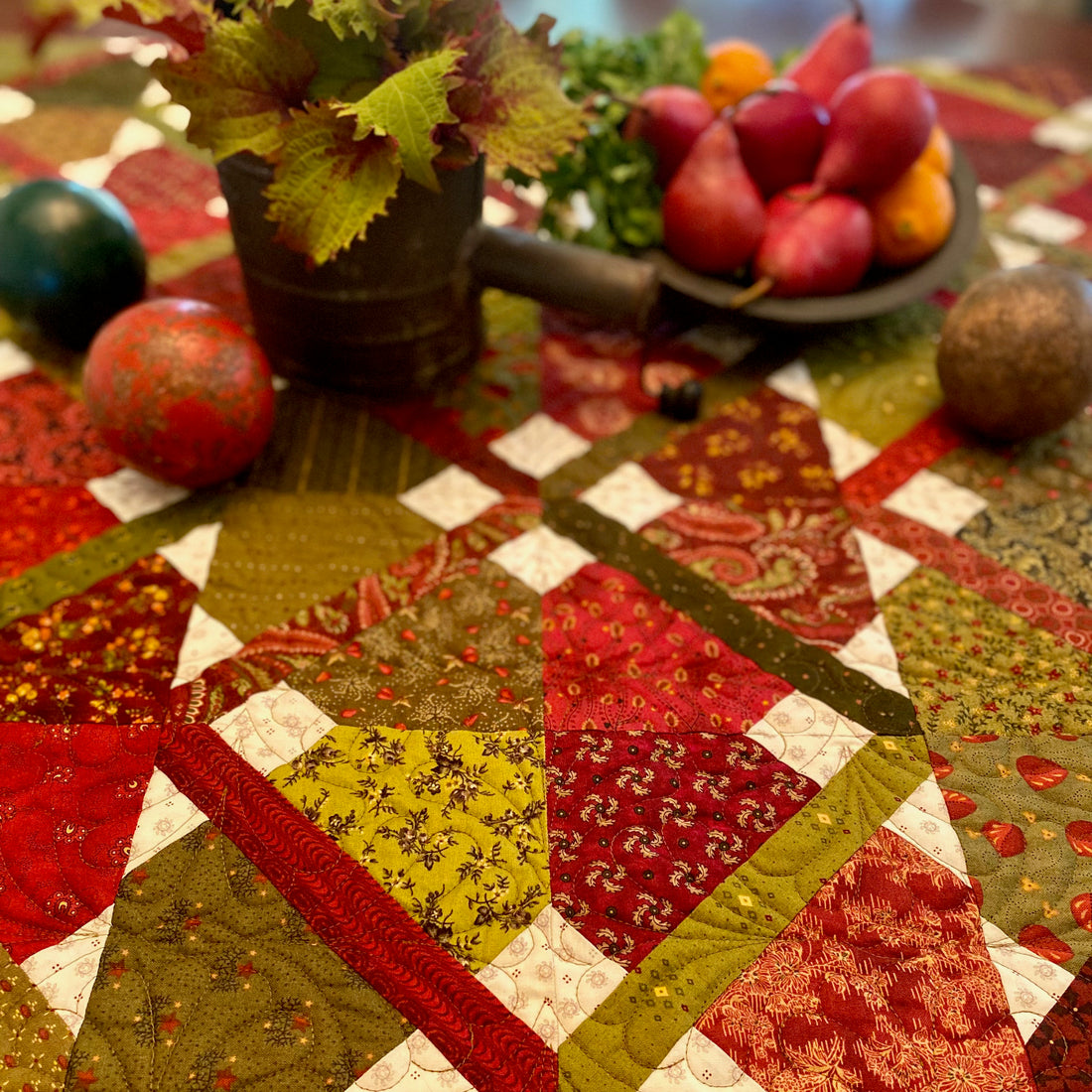 Kim Diehl’s Simple Double-Dipped Quilts Mystery Holiday Stitch-Along: Part 3