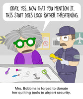 Mrs. Bobbins at the Airport