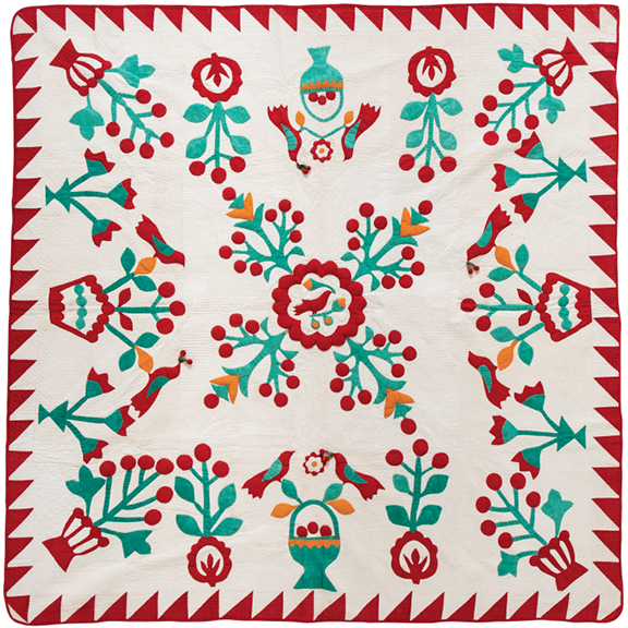 2024 Red and Green Antique Quilts Calendar from the Poos Collection