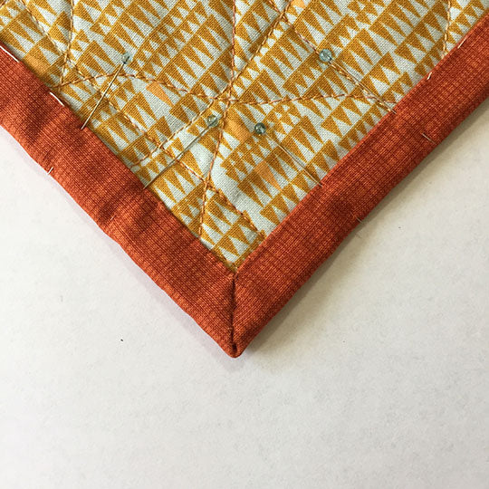 Machine Topstitched Binding