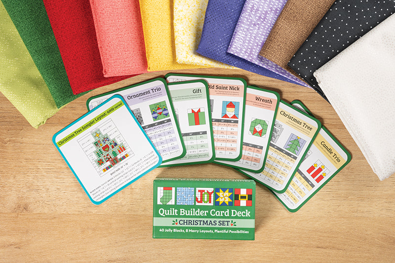 Celebrate the Holidays with the Quilt Builder Card Deck Christmas Set