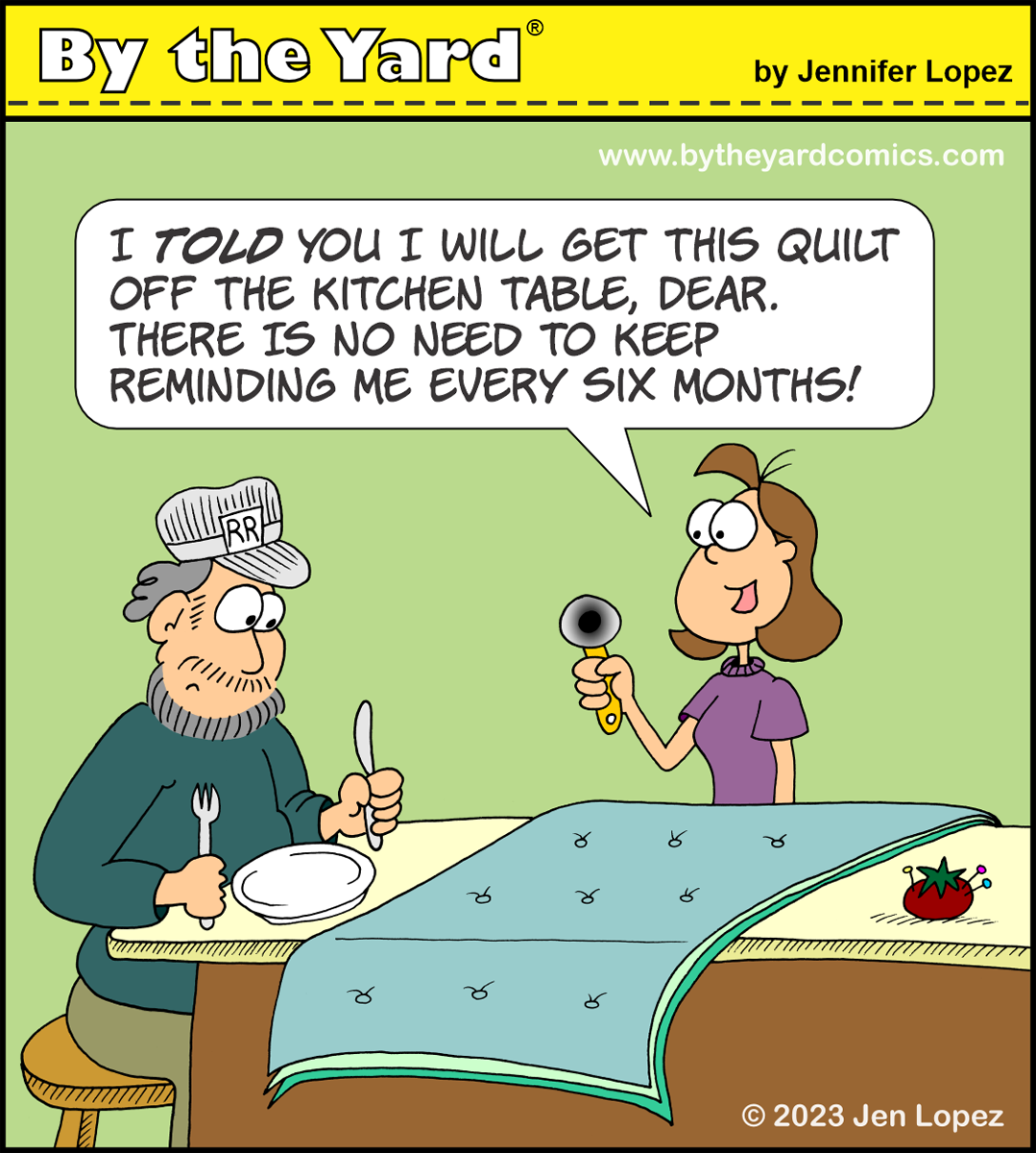 Quilting on the Kitchen Table – Just Roll with It