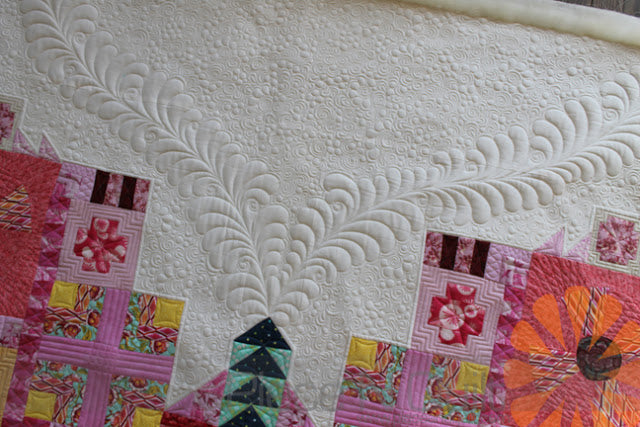 Free-Motion Quilting Feathers
