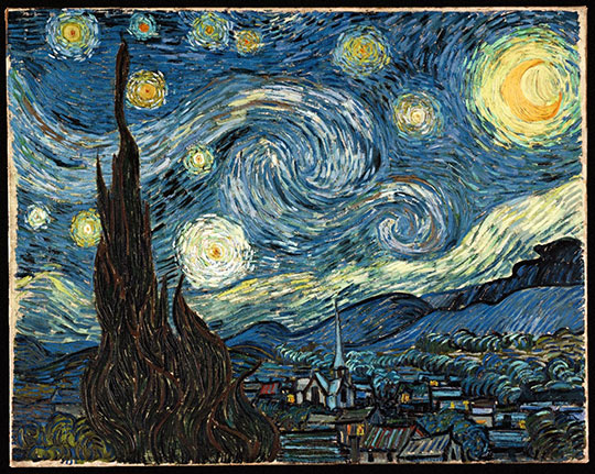 Starry Night in Embroidery