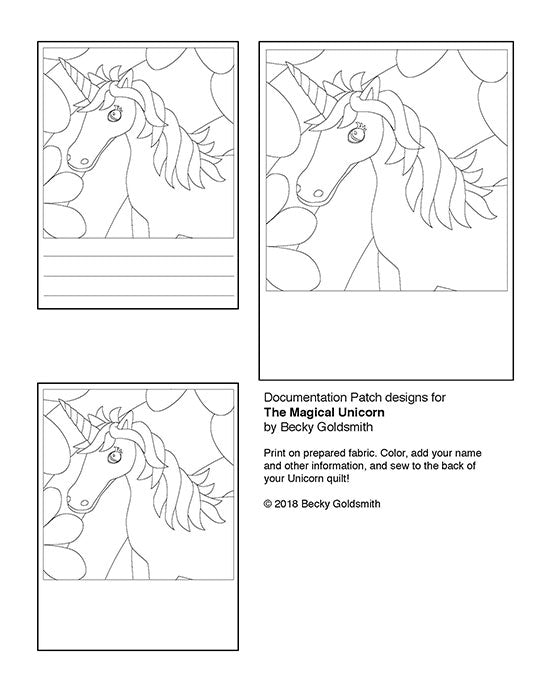 Adorable Unicorn Quilt Labels: Free Download