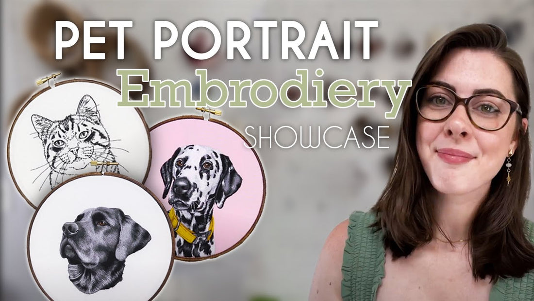 Pet Portrait Embroidery Book Tour