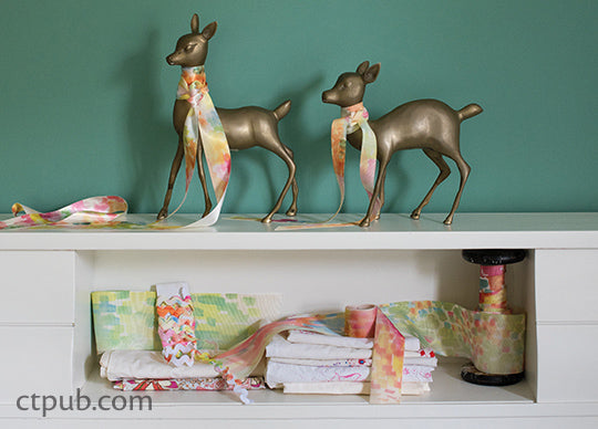 Make Watercolor Ribbon with Transfer Printing!