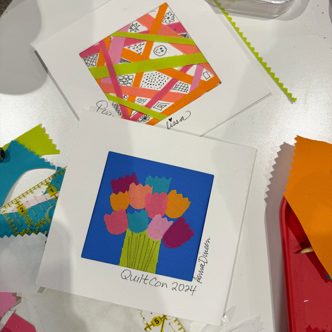 Mini Art Frame Cards with Moda at QuiltCon 2024