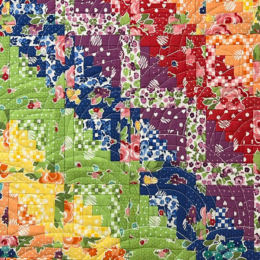 Free Project: Mini Log Cabin Quilts with Pattern Flex