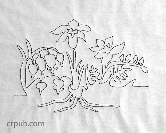 250 New Continuous-Line Quilting Designs Digital Download