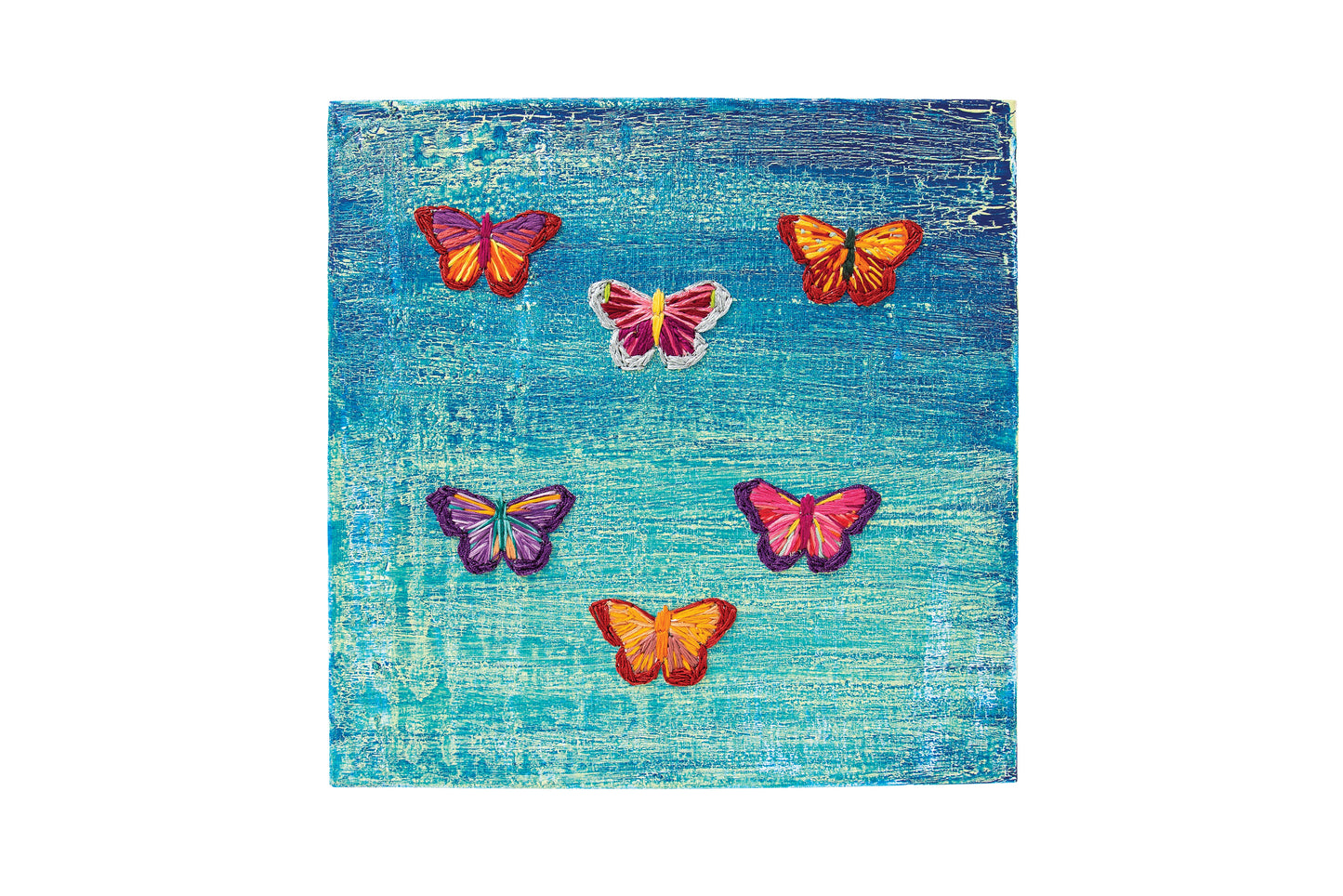 Artful Embroidery on Canvas Digital Download