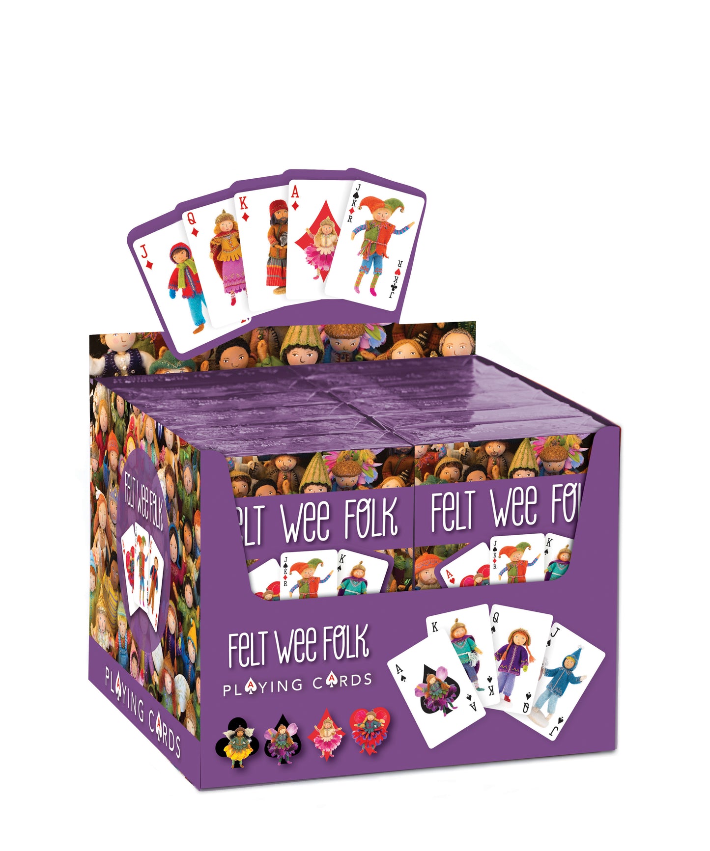 Felt Wee Folk Playing Cards POP Display
