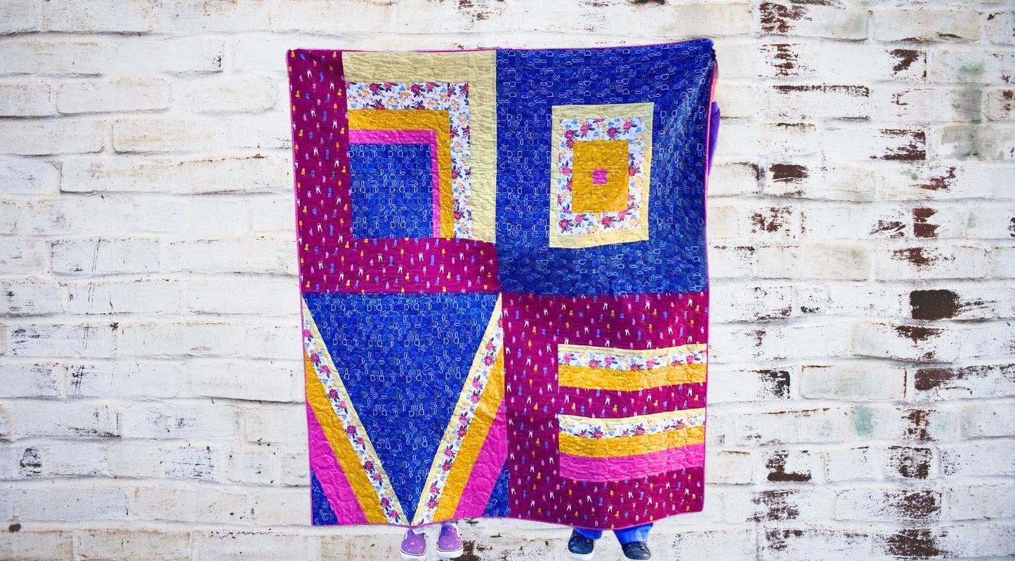 Colorblock LOVE Quilt