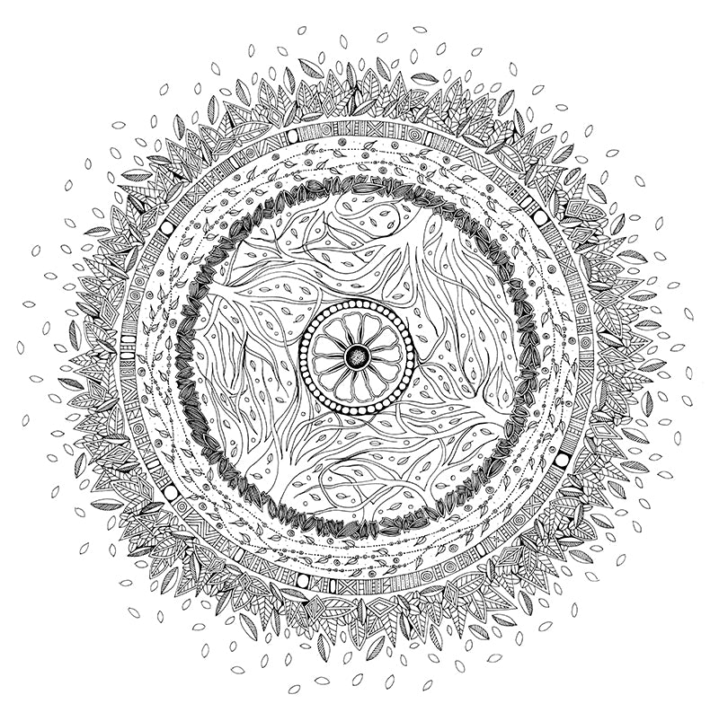 Enchanted Grove Mandala Coloring Book