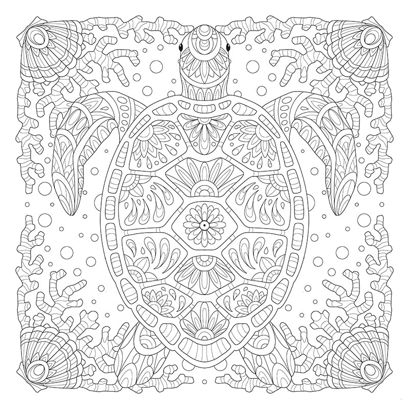 My Ocean Mandala Coloring Book