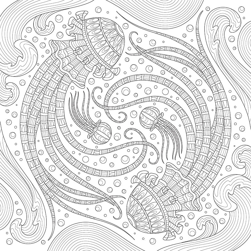My Ocean Mandala Coloring Book