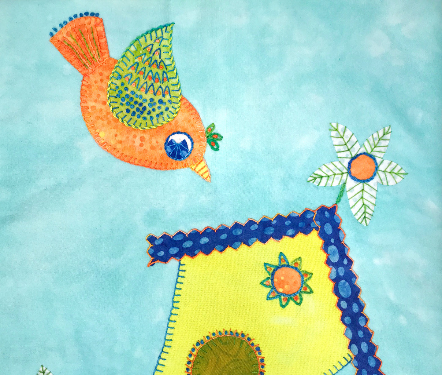 Fuse with Flair: Little Bird and Daisies with Stitch Library