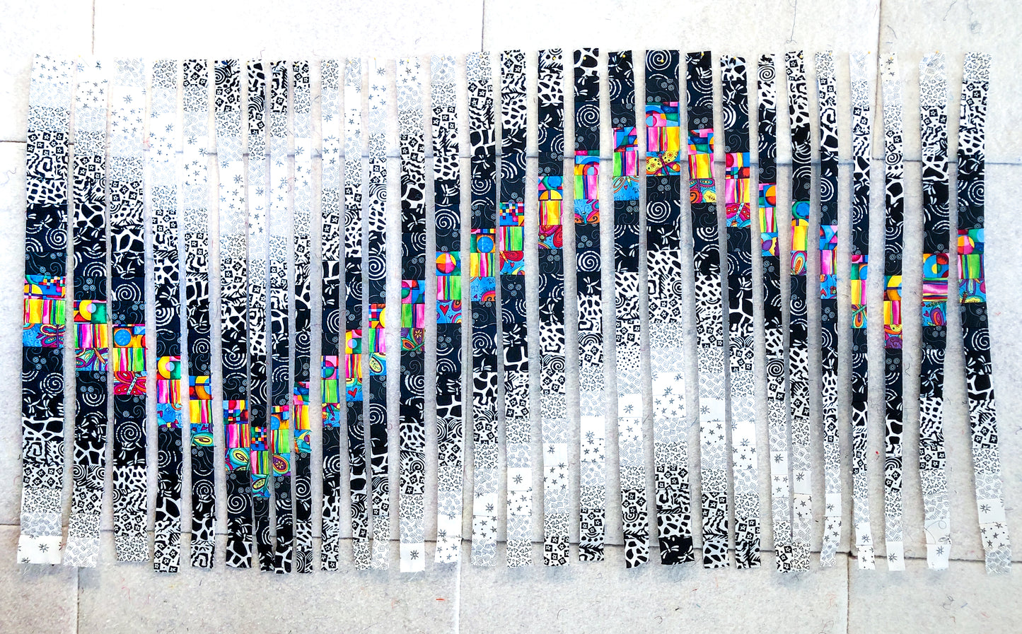 Fire & Ice Bargello Wall Hanging