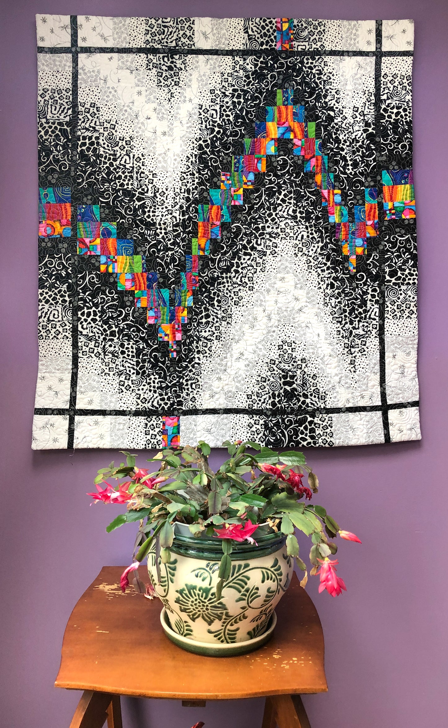 Fire & Ice Bargello Wall Hanging