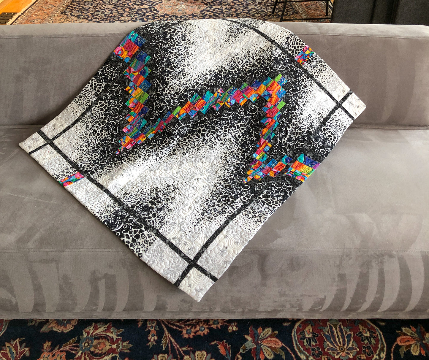 Fire & Ice Bargello Wall Hanging