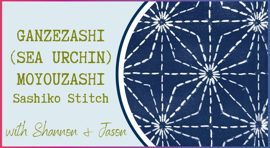 Ganzezashi (Sea Urchin) Moyouzashi Sashiko Stitch