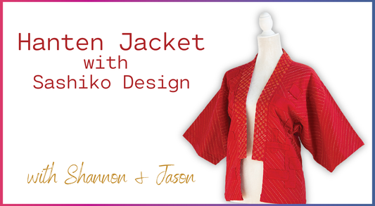Hanten Jacket with Sashiko Design