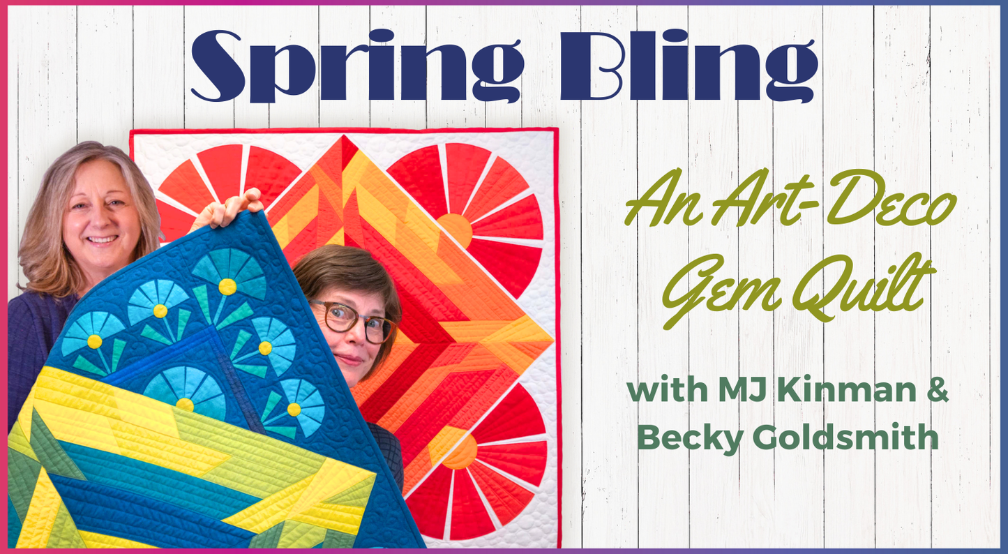 Spring Bling: An Art-Deco Gem Quilt
