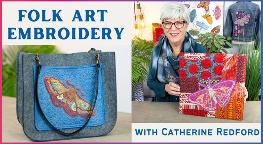 Folk Art Embroidery with Stitch Library