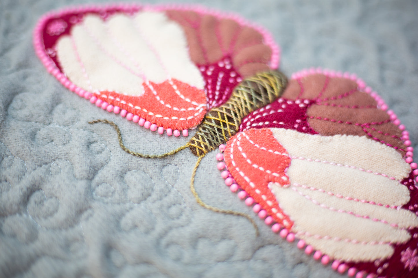 Let's Fly: Wool Appliqué with Embroidery Embellishments with Stitch Library