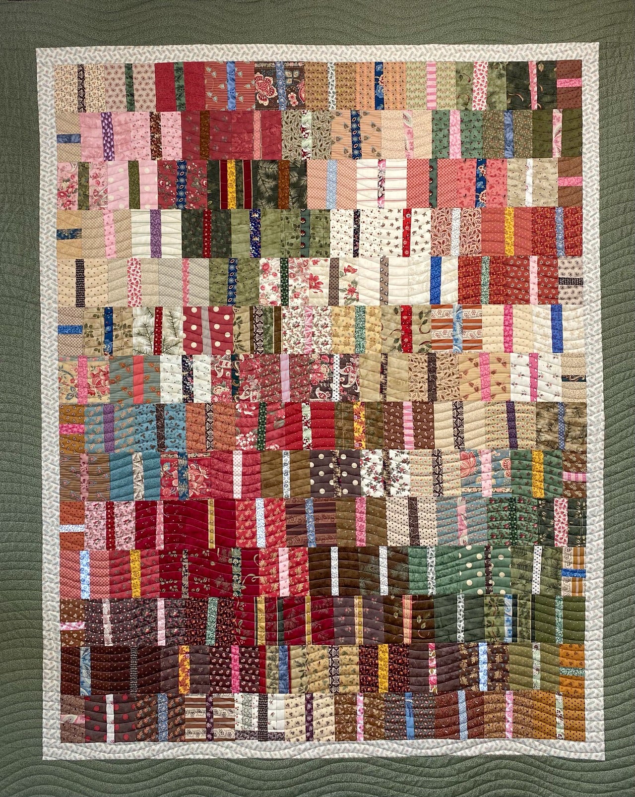 Strip Sandwiches Improv Quilting