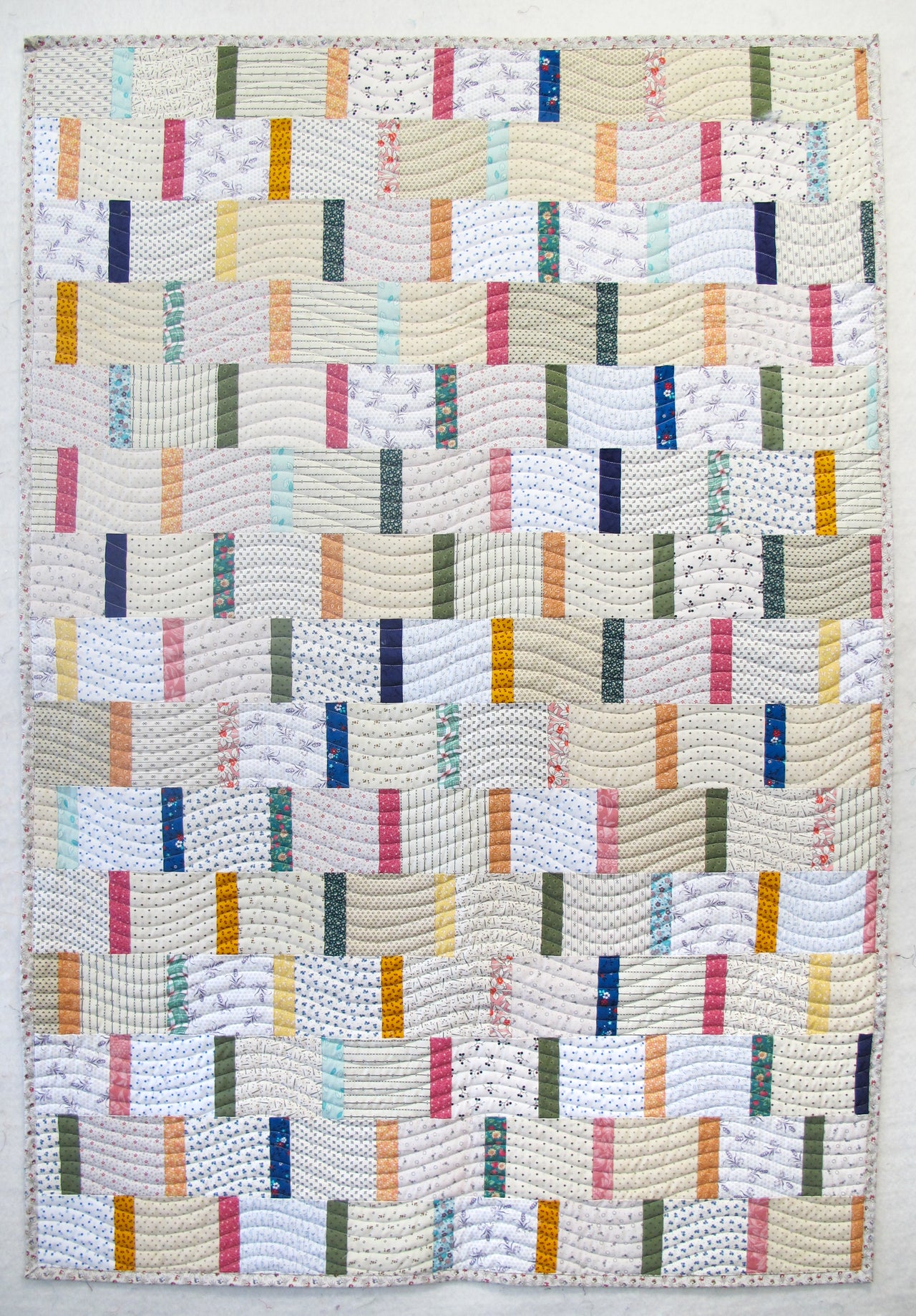 Strip Sandwiches Improv Quilting