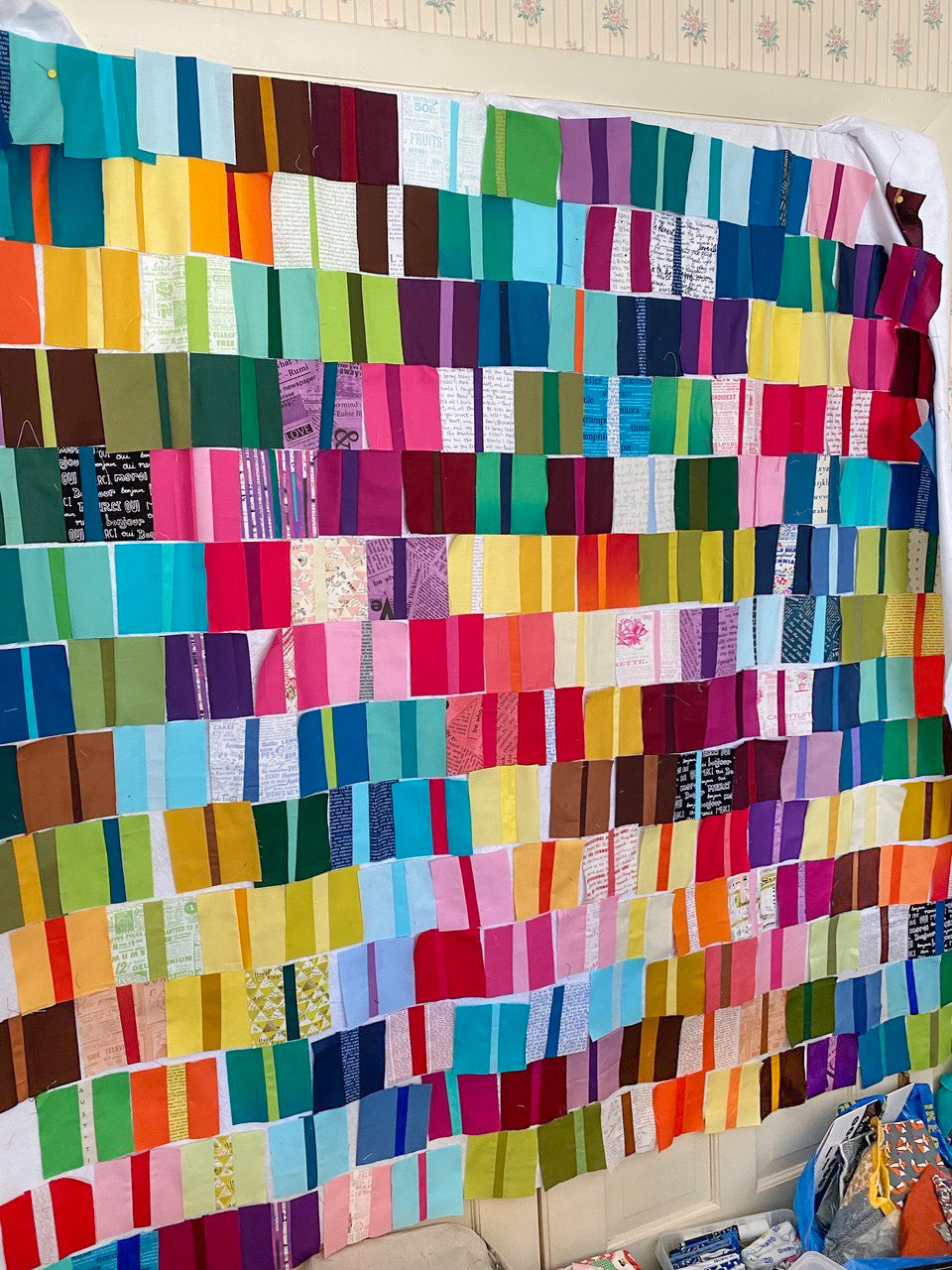 Strip Sandwiches Improv Quilting