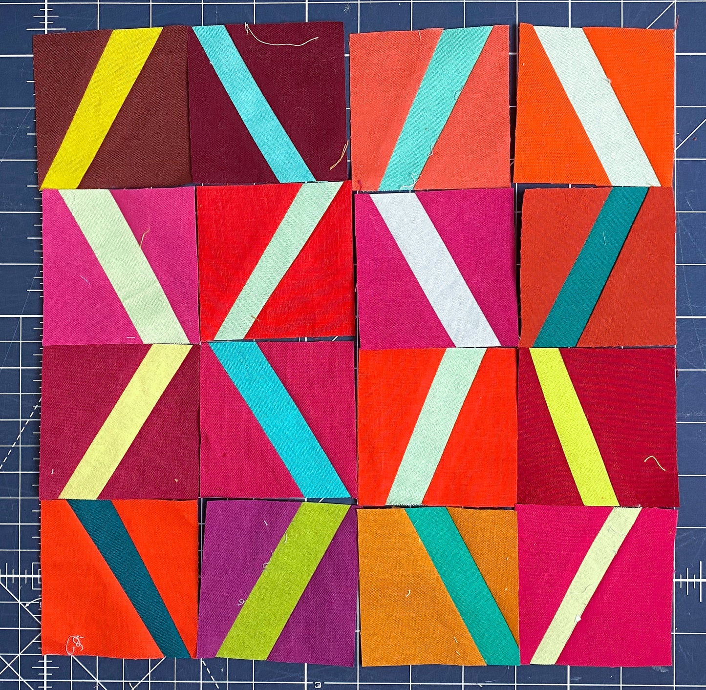 Strip Sandwiches Improv Quilting