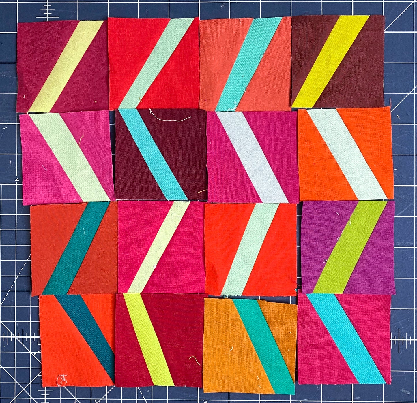 Strip Sandwiches Improv Quilting