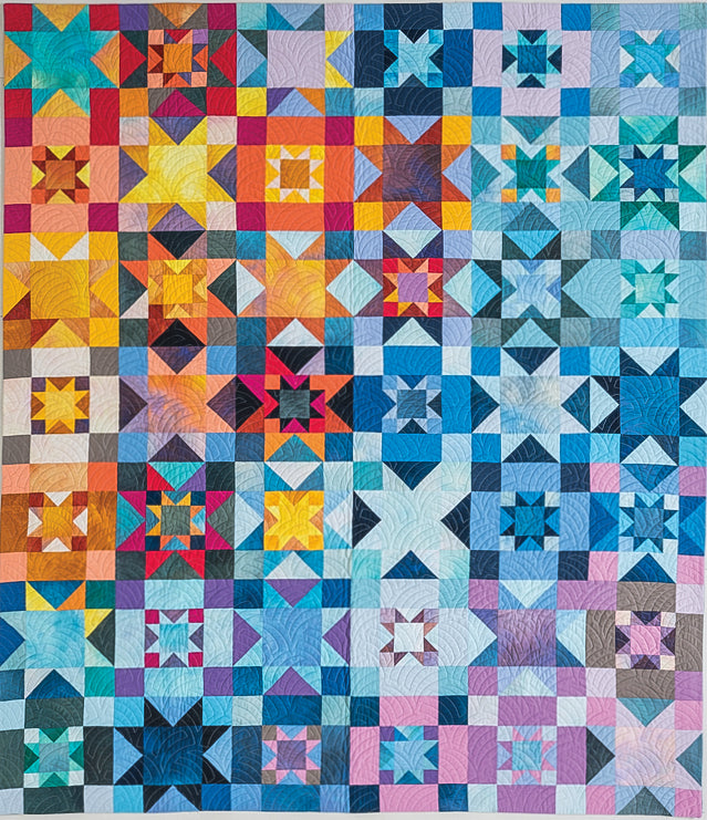 Dawn Star Quilt: Elevate Color Harmonies
