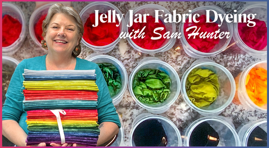 Jelly Jar Fabric Dyeing