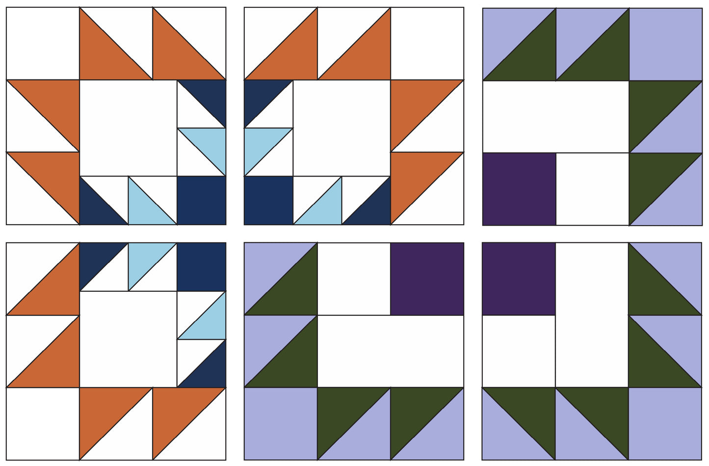 The Contemporary Bear Paw Quilt Block