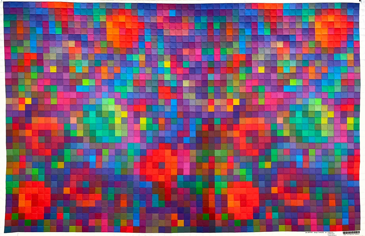 The Creative Spark "Creativity Unleashed: Modern Technology for Quilters" features a vibrant grid of small, colorful tiles in red, blue, green, purple, and yellow—reflecting modern tech quilts and abstract digital design.
