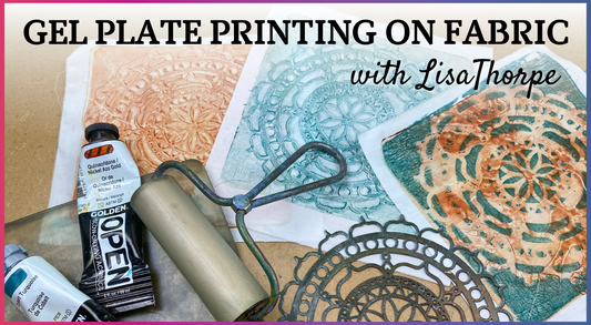 Gel Plate Printing on Fabric