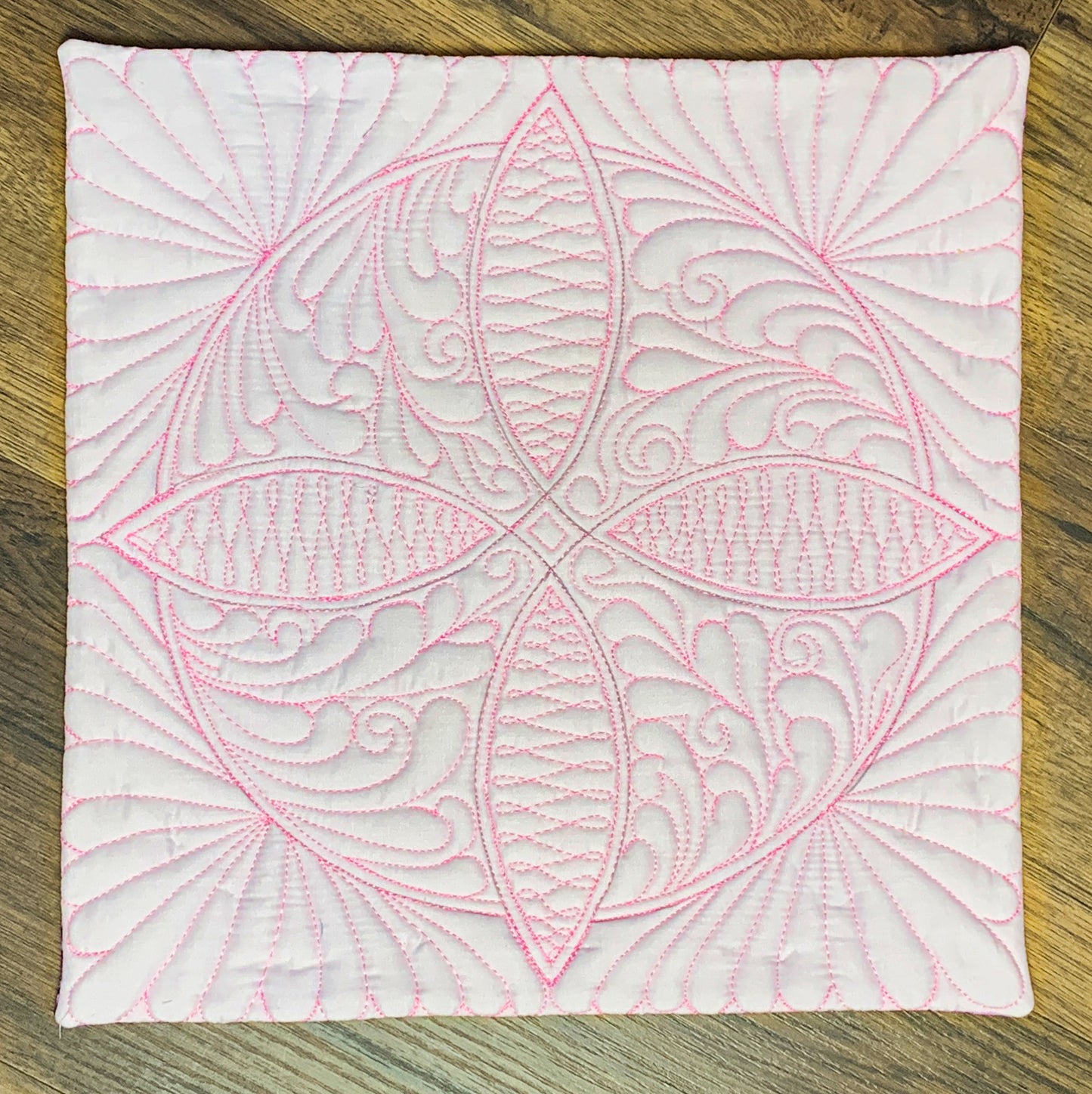 Free-Motion Roundabout: Stencil to Quilt Series