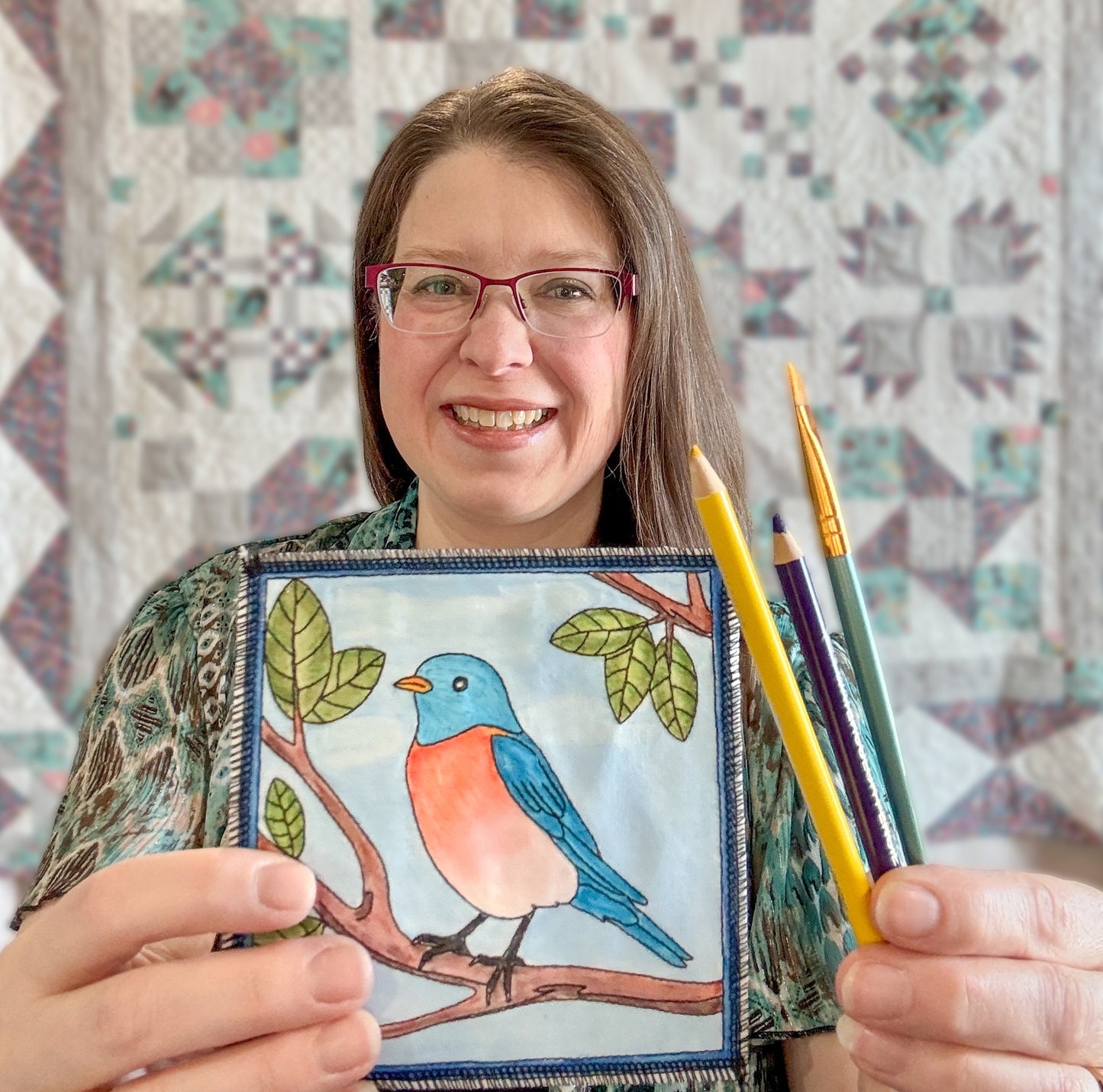 Watercolor Pencils on Fabric: A Textile Technique Course