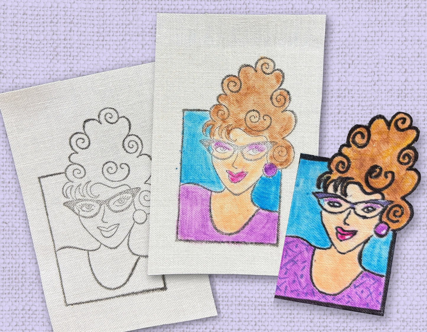 Watercolor Pencils on Fabric: A Textile Technique Course