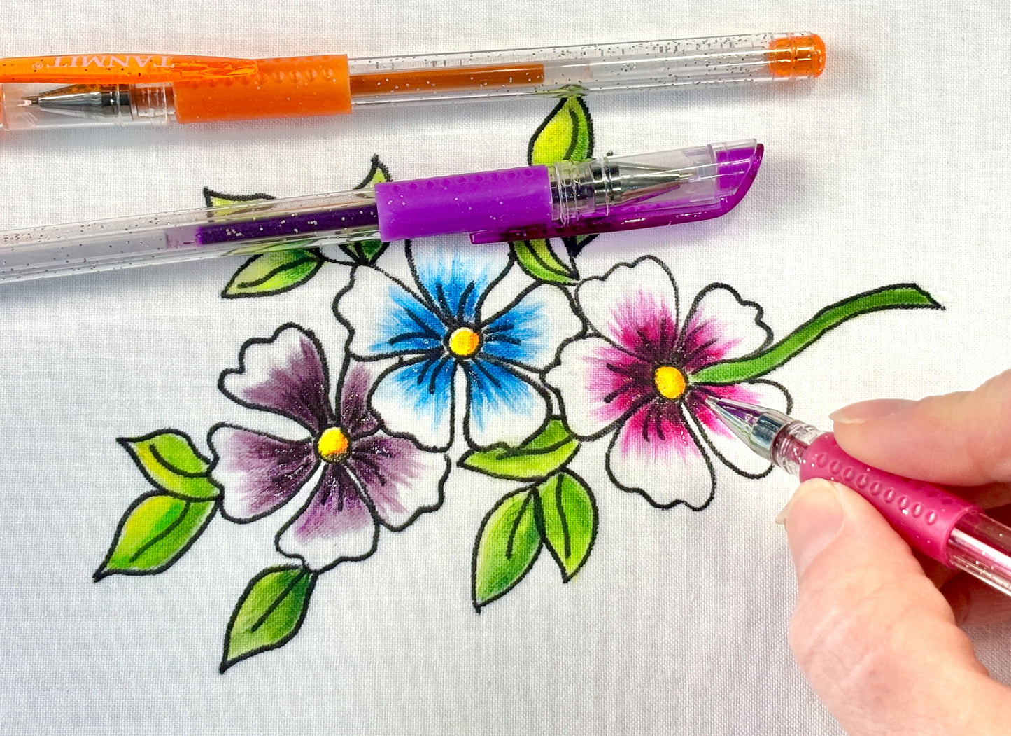 Watercolor Pencils on Fabric: A Textile Technique Course
