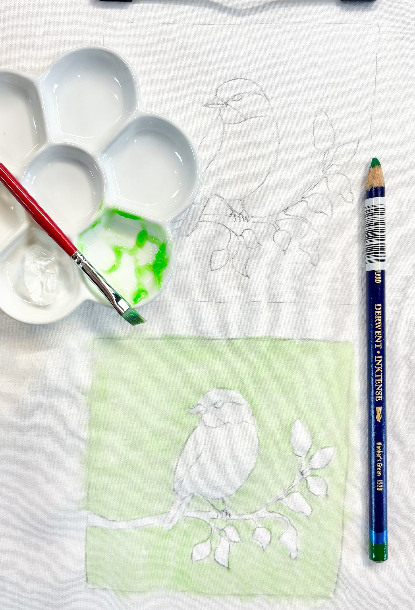 Watercolor Pencils on Fabric: A Textile Technique Course